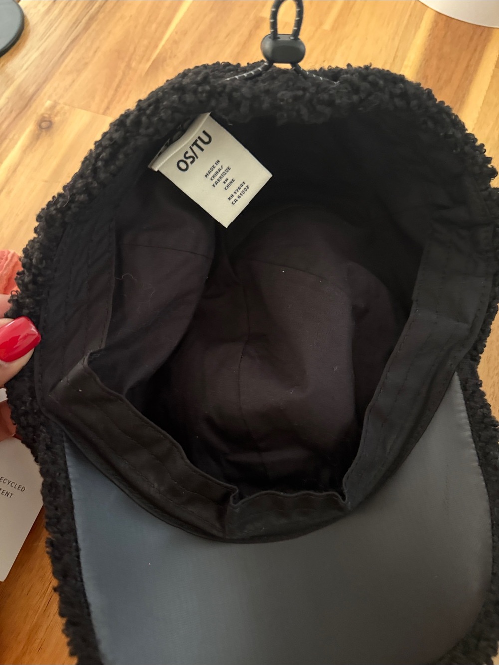 UGG Black Sherpa Baseball Cap